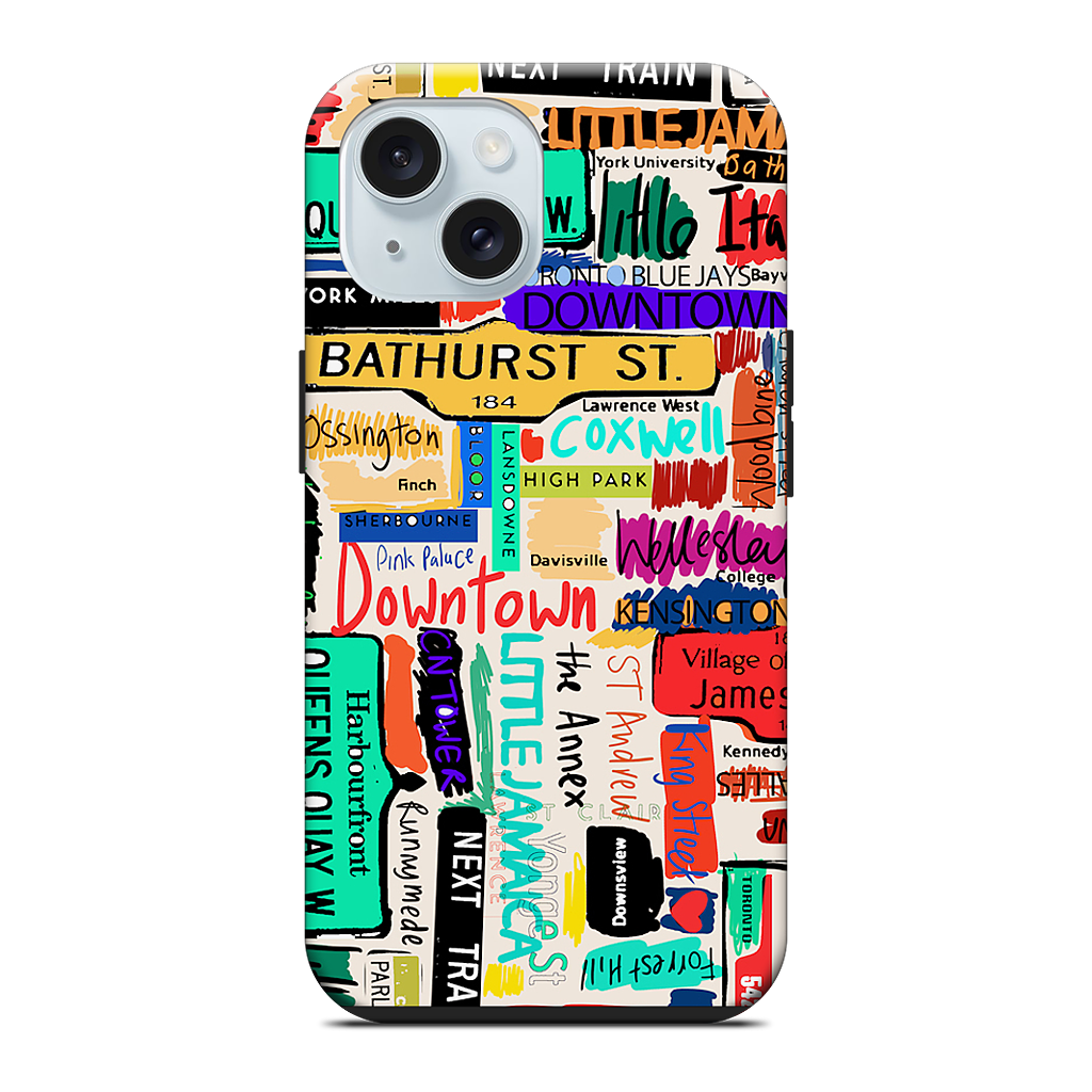 Toronto words iPhone Case
