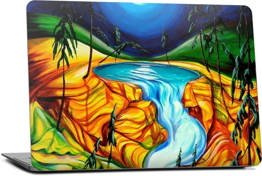 Cup Of Life Athabasca Falls Jasper MacBook Skin