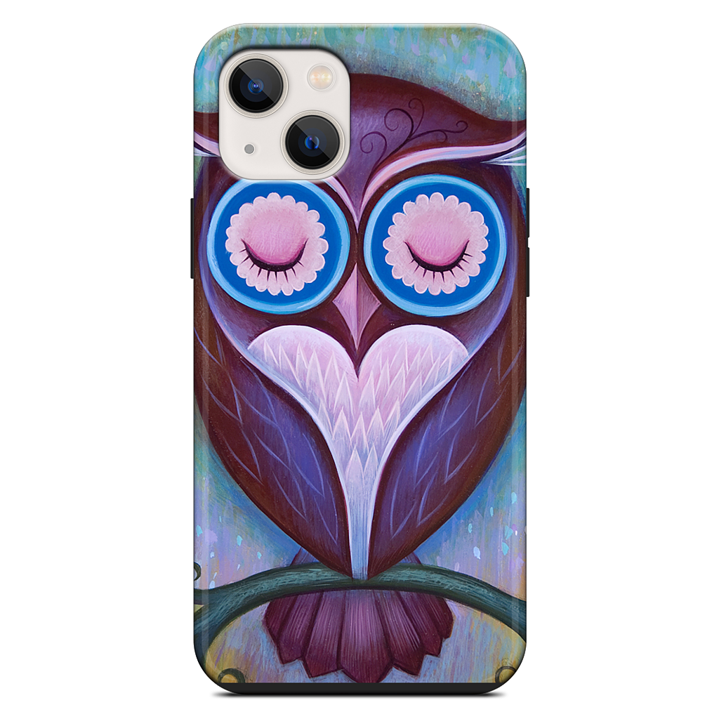 Sleepy Owl iPhone Case