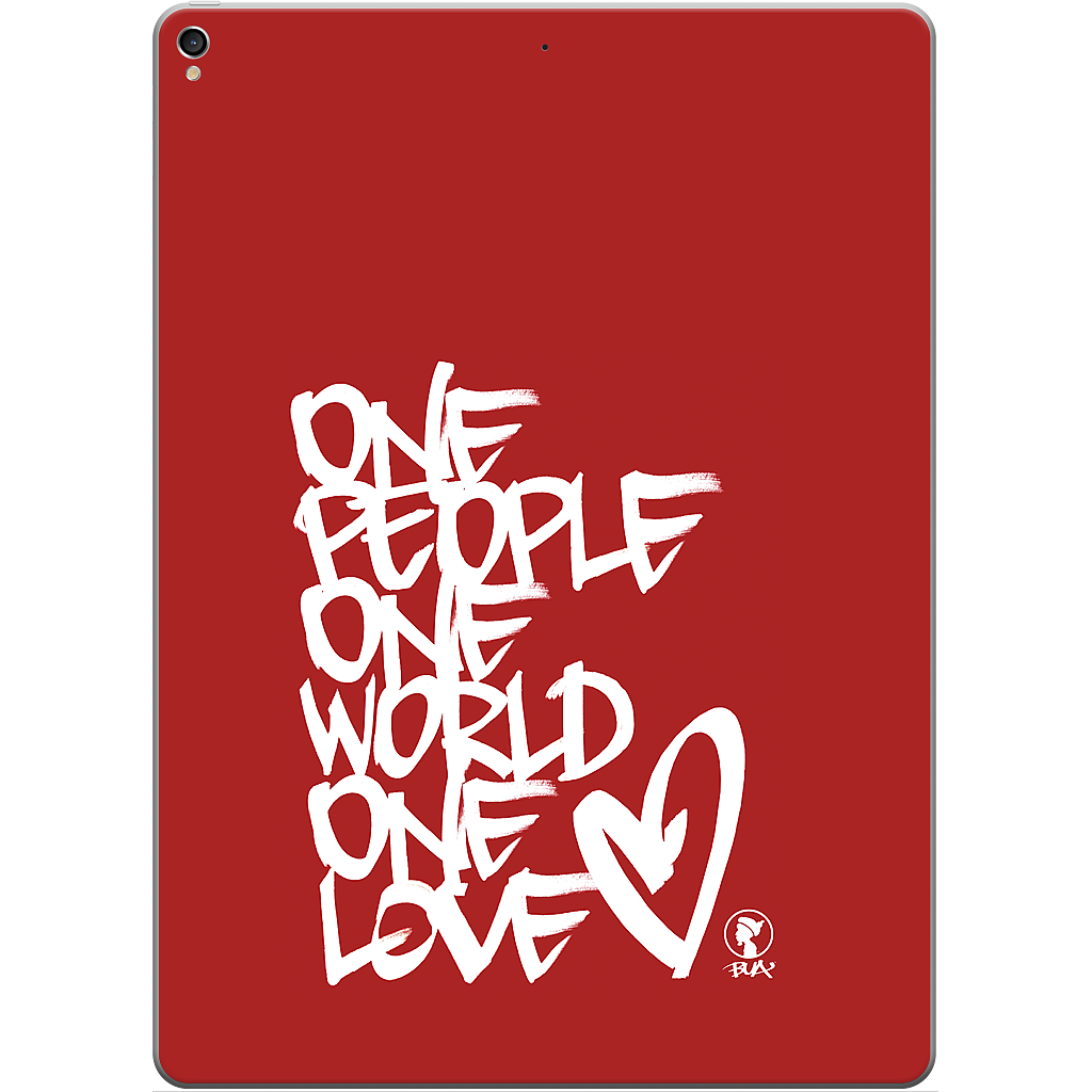 One People, One World, One Love iPad Skin