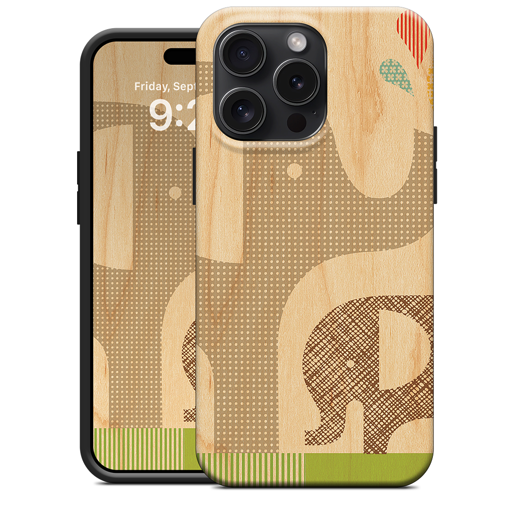Elephant with Calf iPhone Case