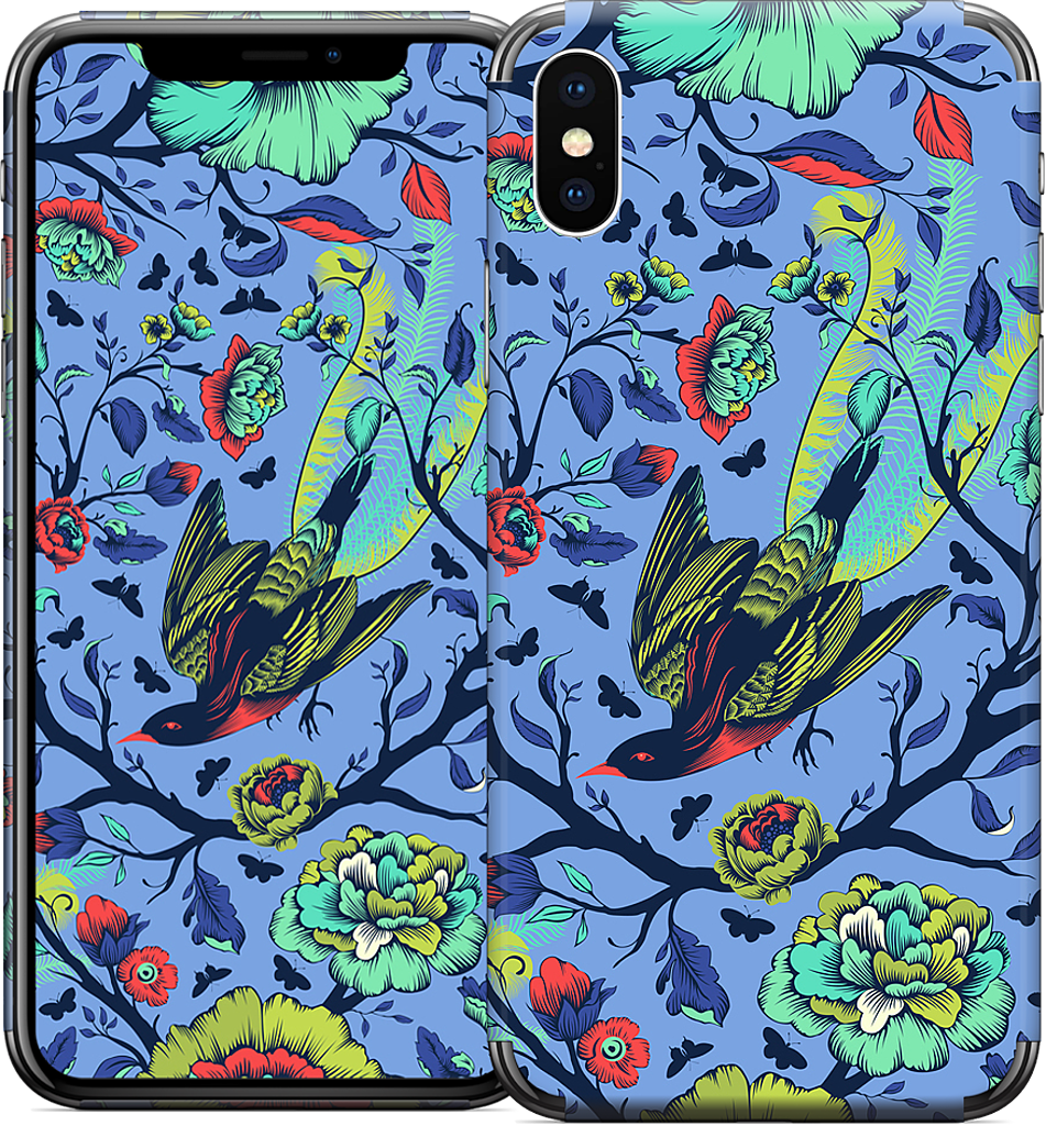 Tail Feathers Lupine iPhone Skin