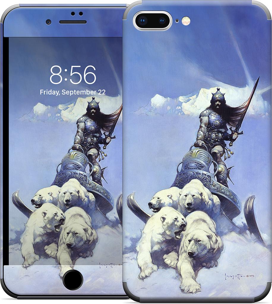 Silver Warrior iPhone Skin
