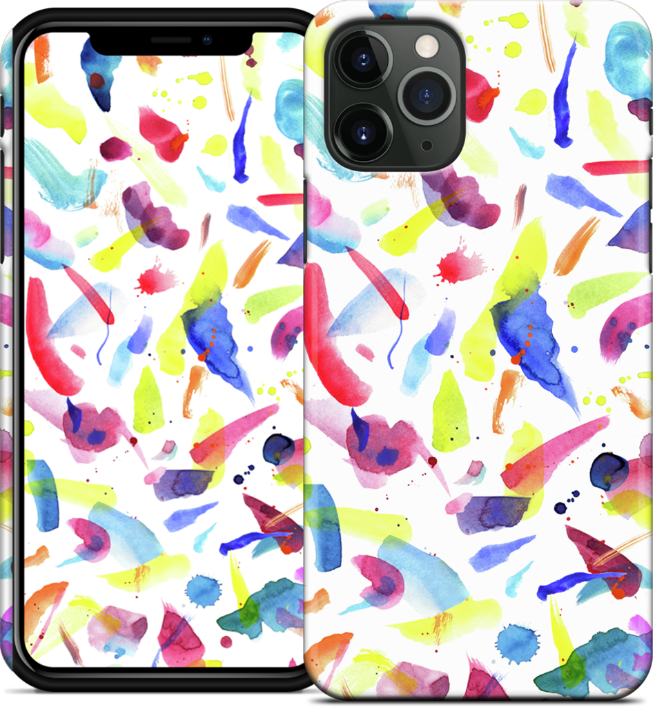 Watercolor Summer Brushstrokes iPhone Case