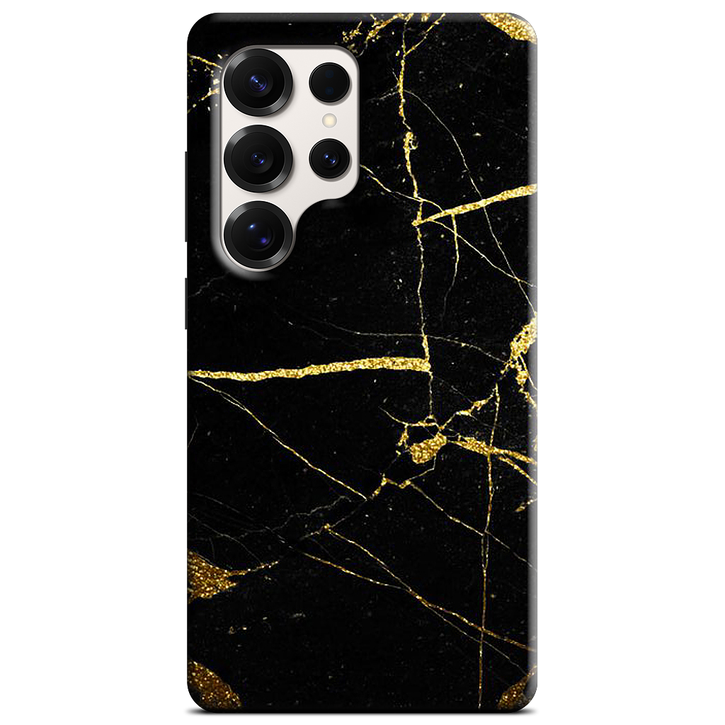 Black and Gold Marble Samsung Case