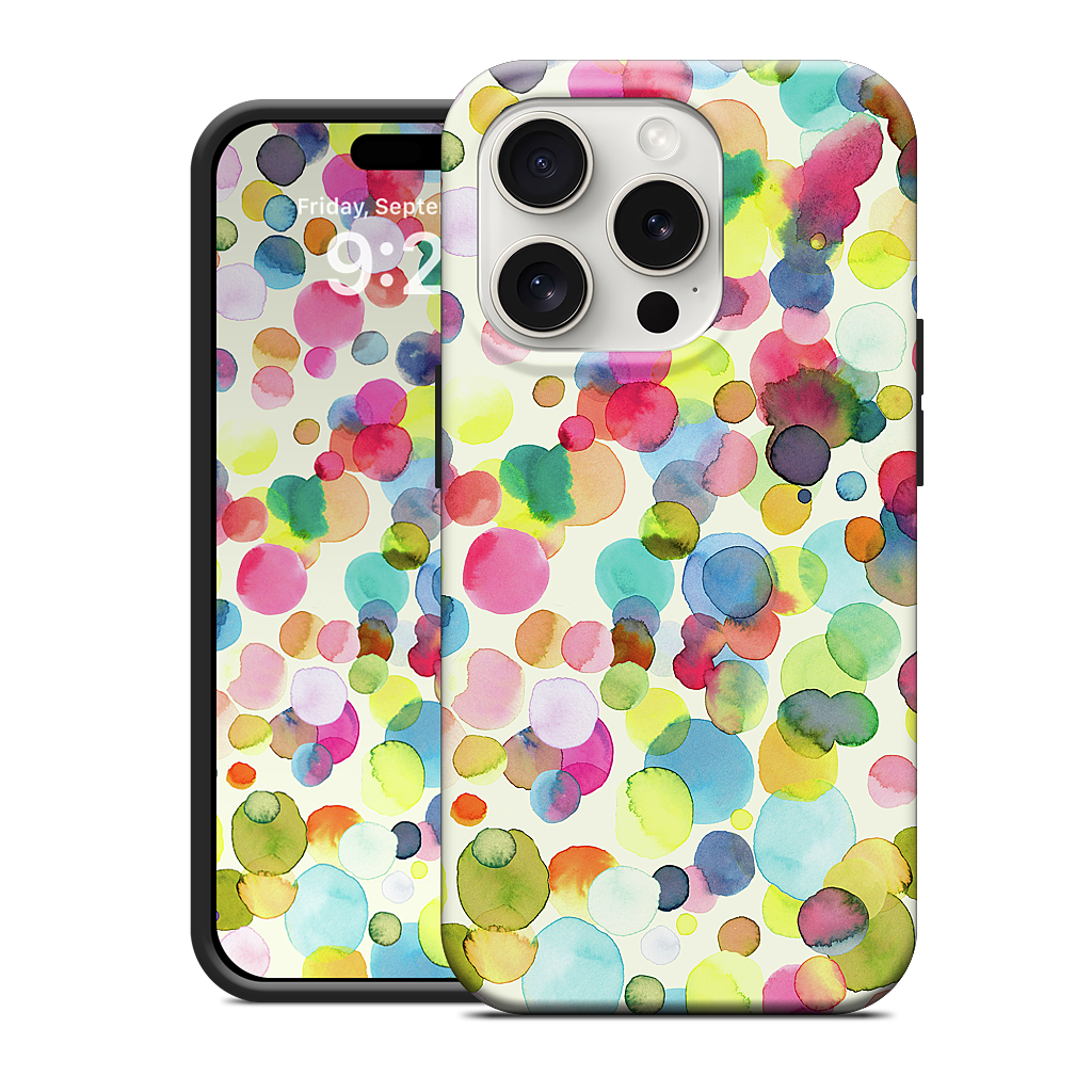 Watercolor Colorful Drops iPhone Case