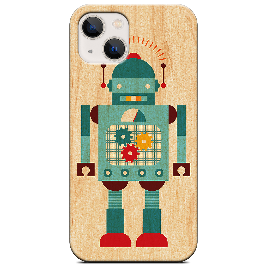 Blue Robot iPhone Case