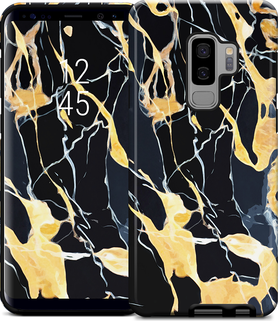 Black Marble Samsung Case