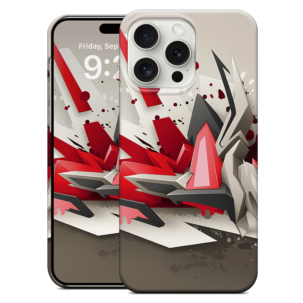 Red Metal iPhone Case