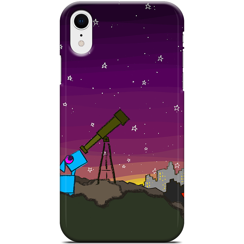 Space Dog Telescope iPhone Case