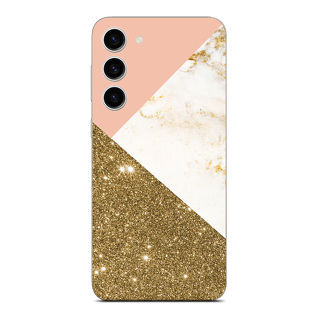 Gold Marble Collage Samsung Skin