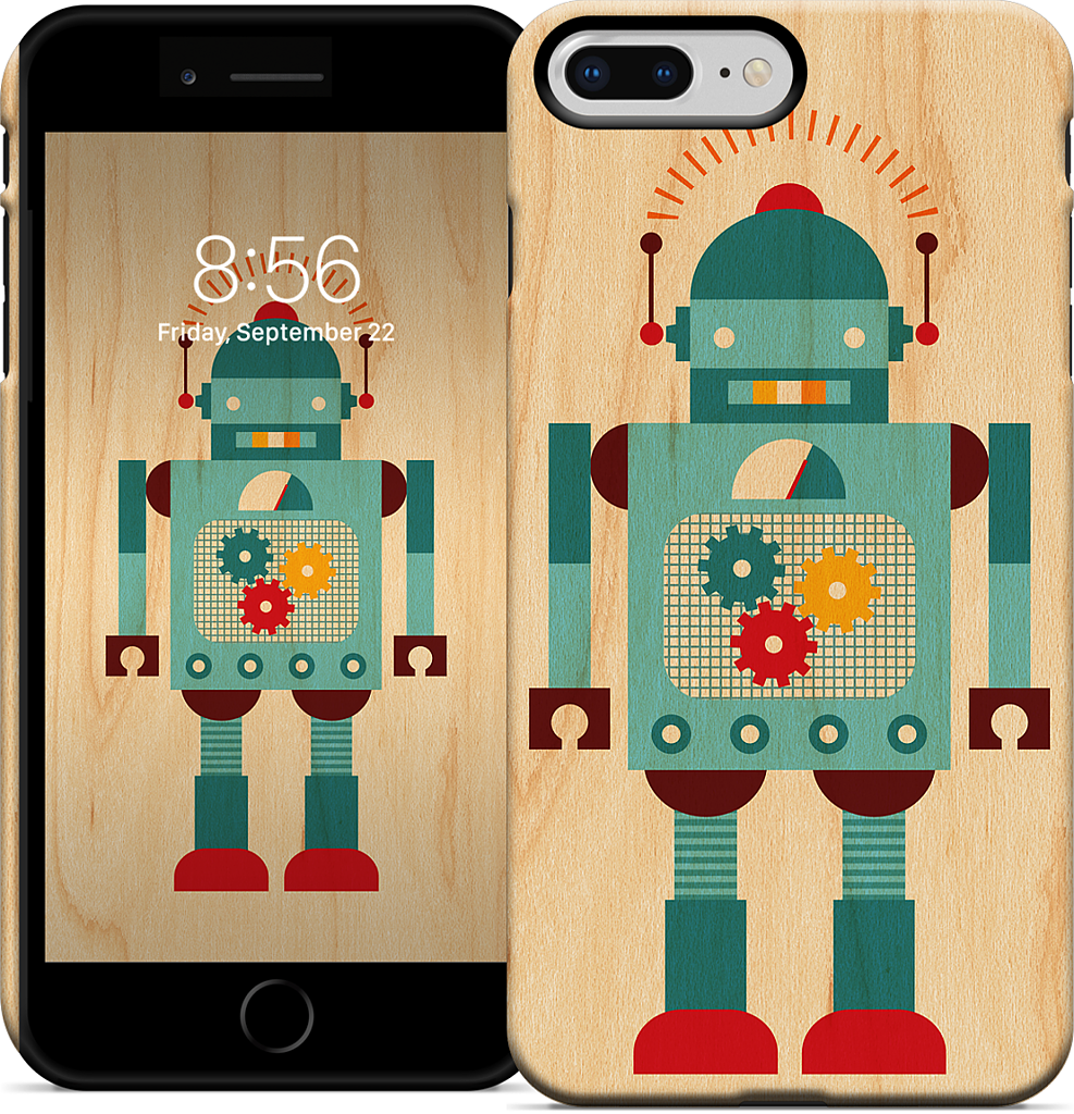 Blue Robot iPhone Case