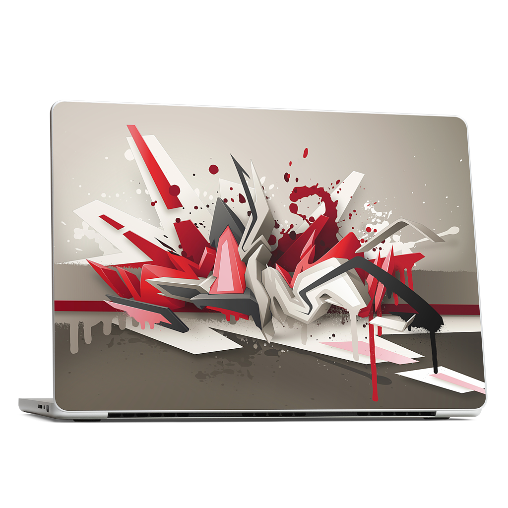 Red Metal MacBook Skin