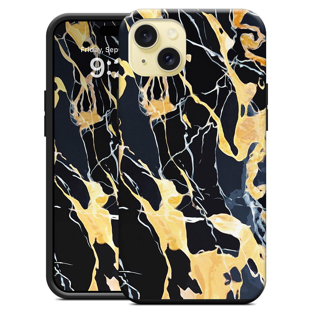 Black Marble iPhone Case