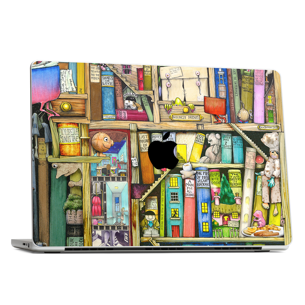 Bookshelf 2c MacBook Skin