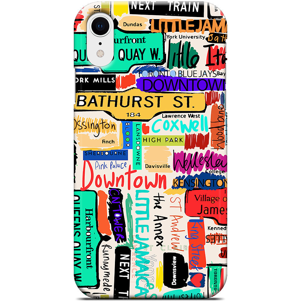 Toronto words iPhone Case