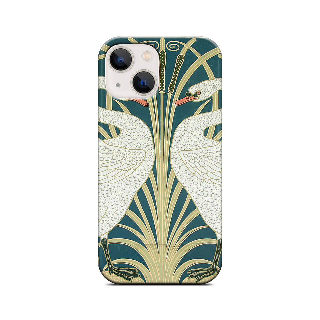 Swans and Irises iPhone Case