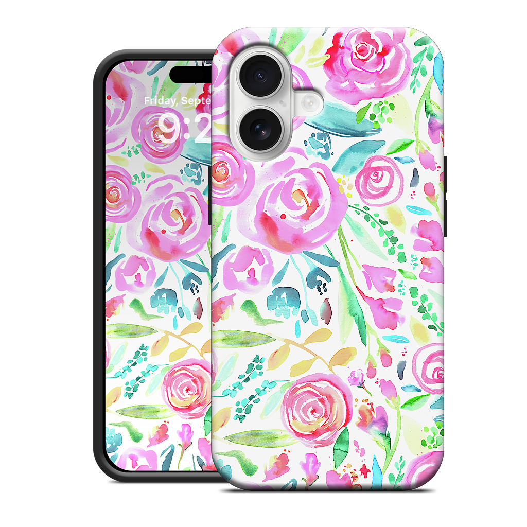 Sweet Floral Roses Pastel Bouquet iPhone Case