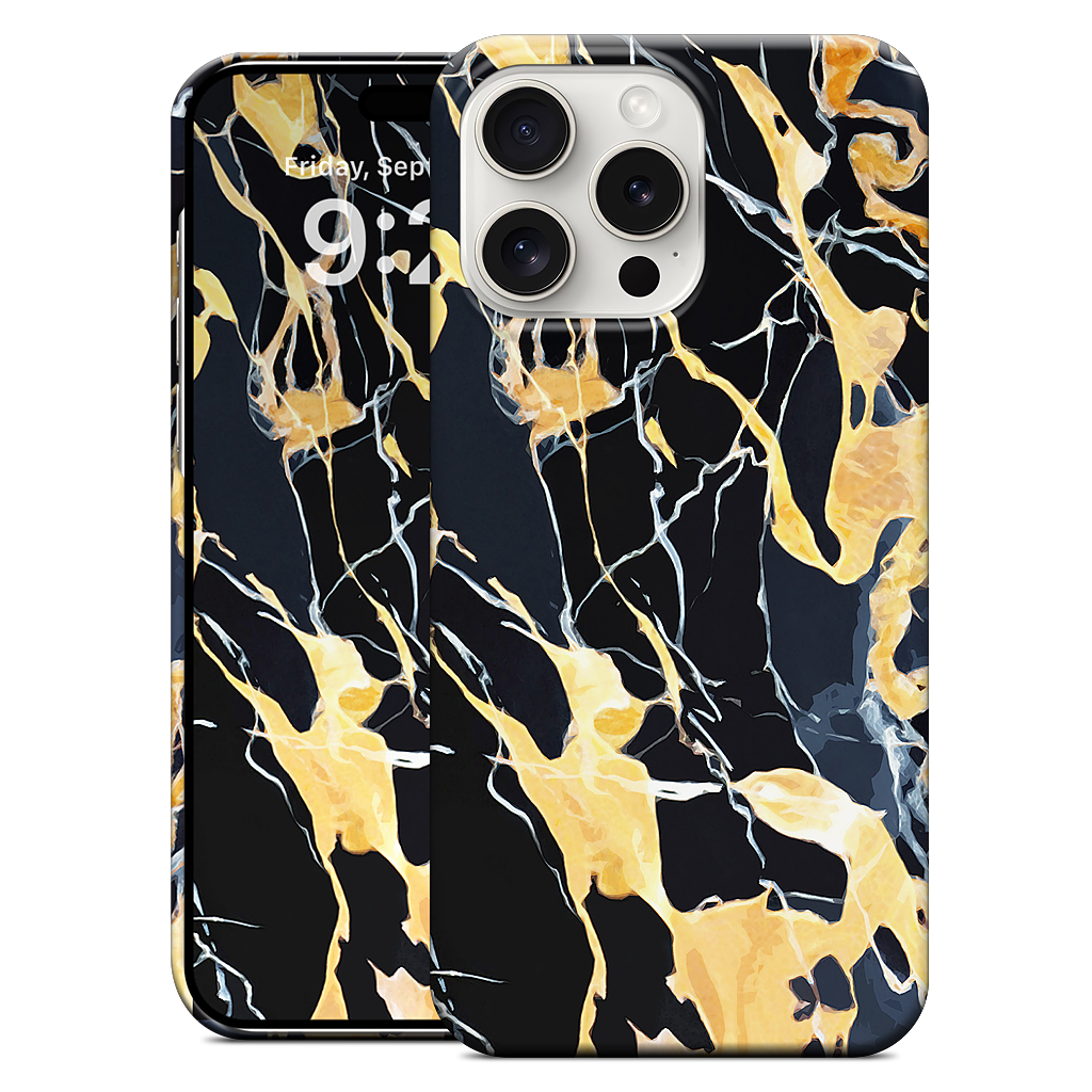 Black Marble iPhone Case