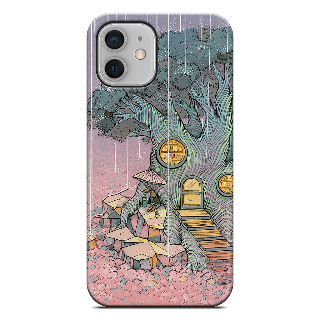 Rainy Day In The Library iPhone Case