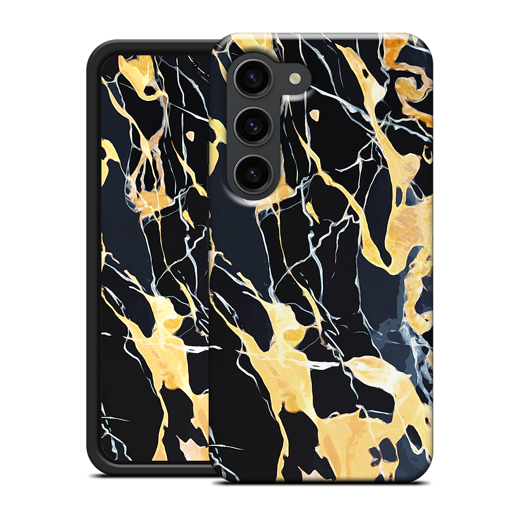 Black Marble Samsung Case