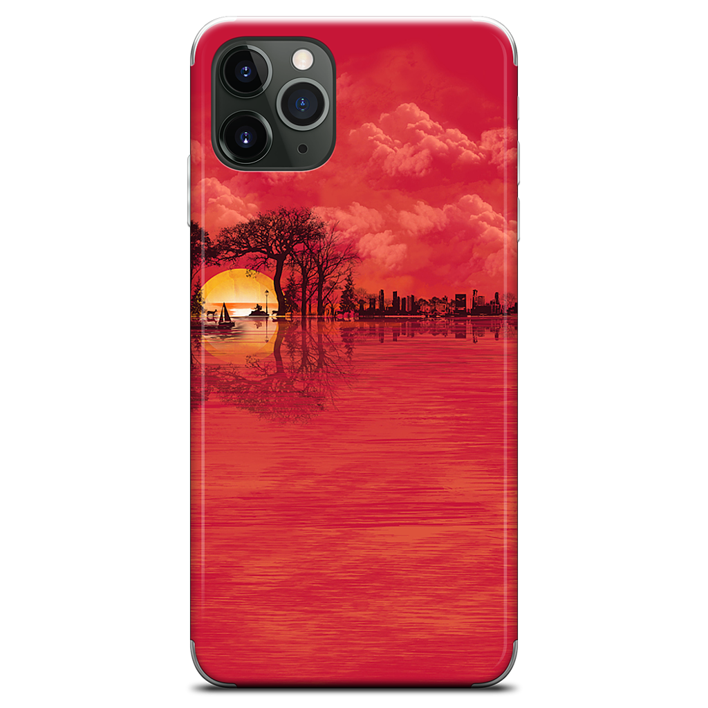 Musical Sunset iPhone Skin