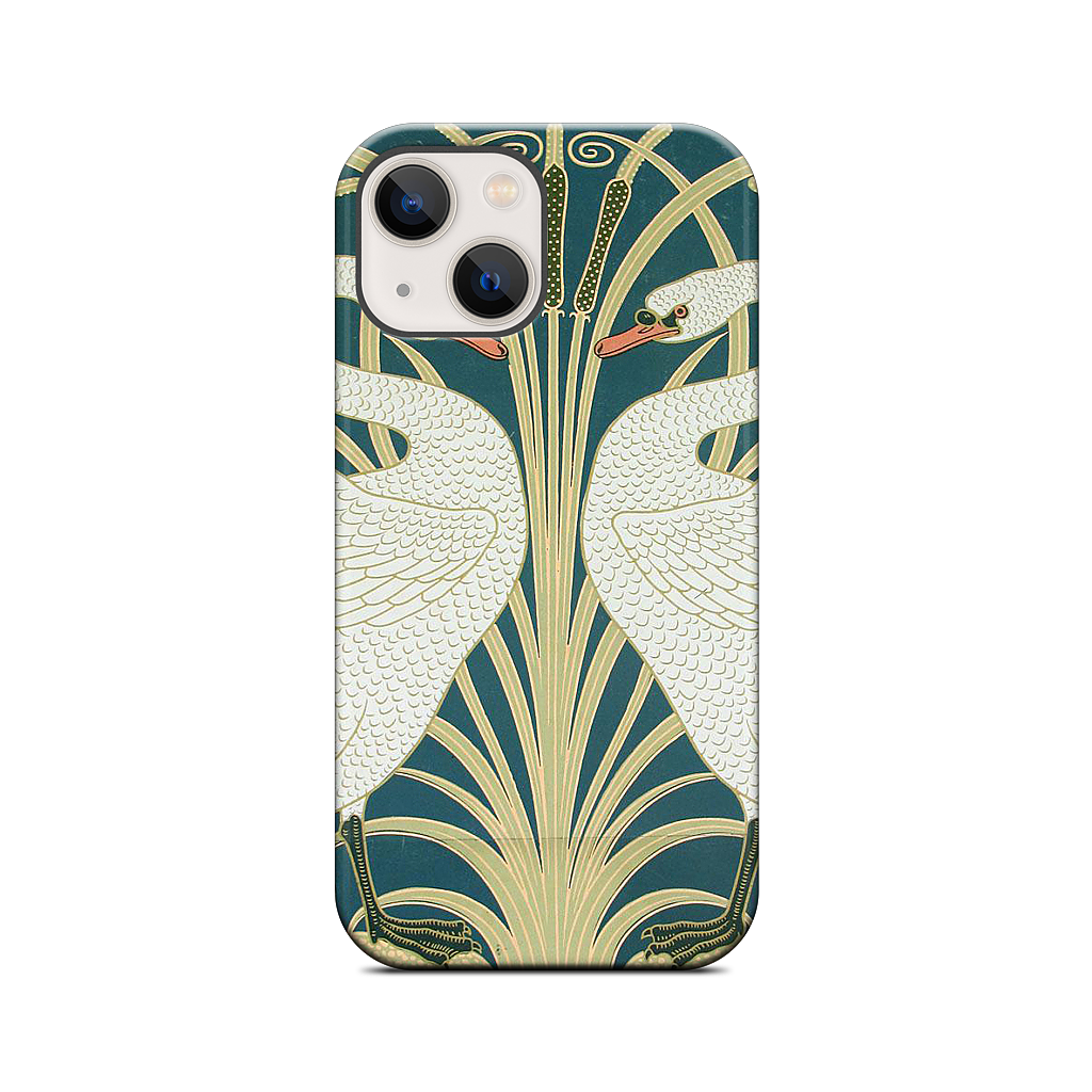 Swans and Irises iPhone Case