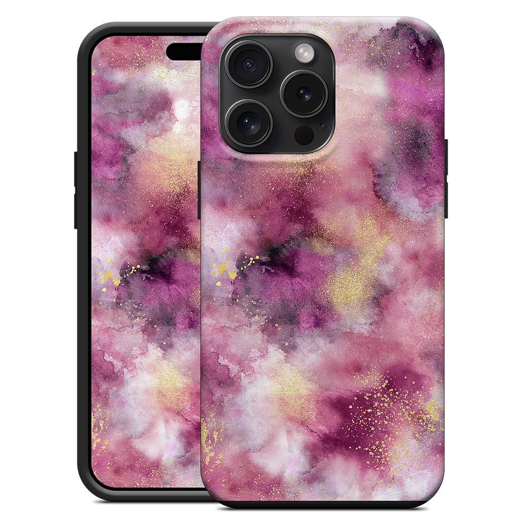 Watercolor Marble Pink Gold iPhone Case