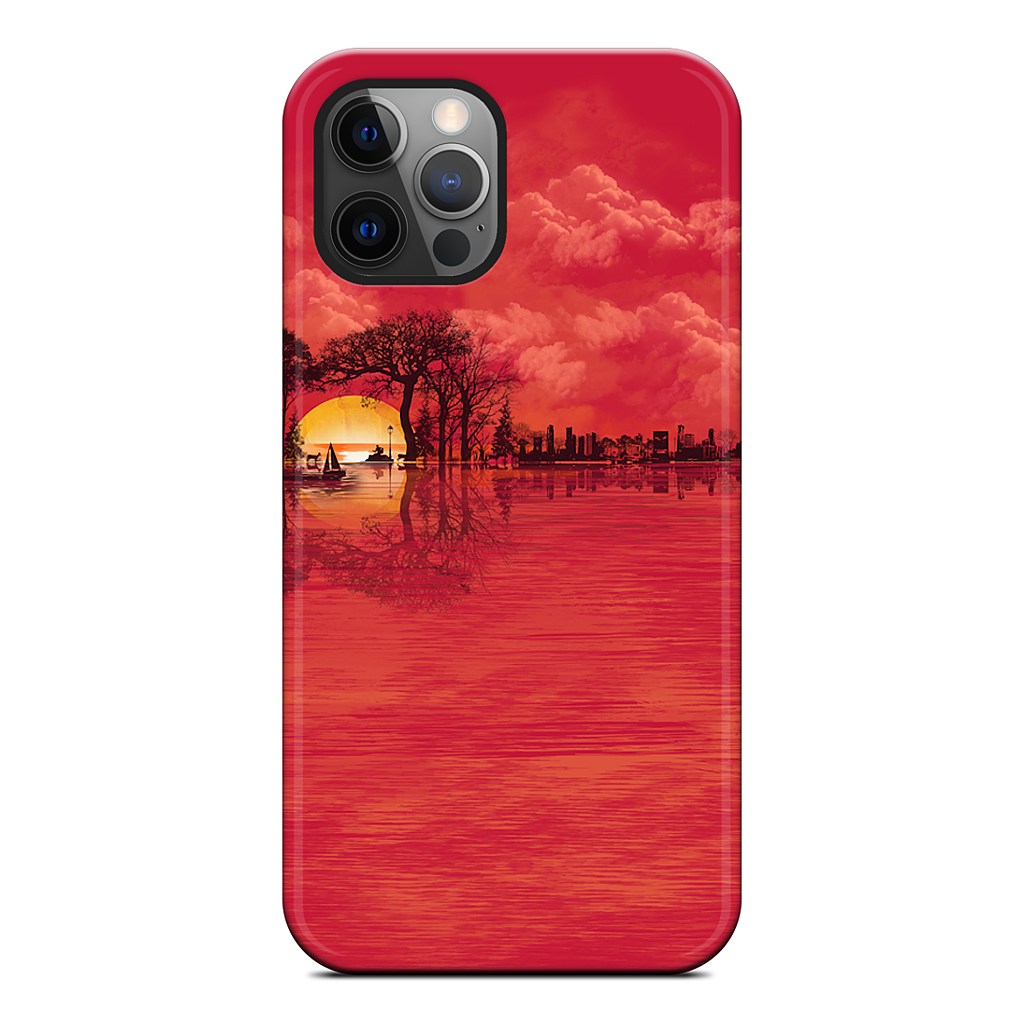 Musical Sunset iPhone Case