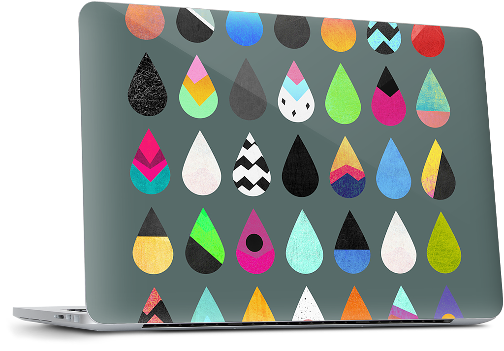Colorful Rain MacBook Skin
