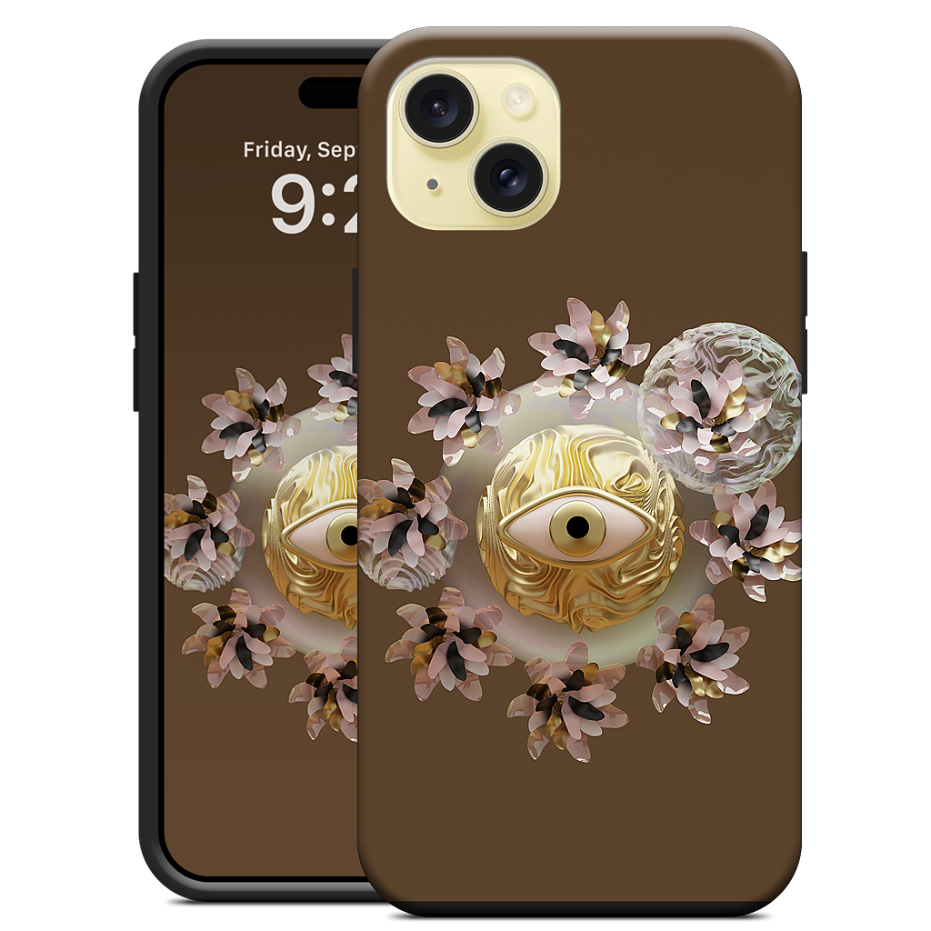 Golden Flowers iPhone Case