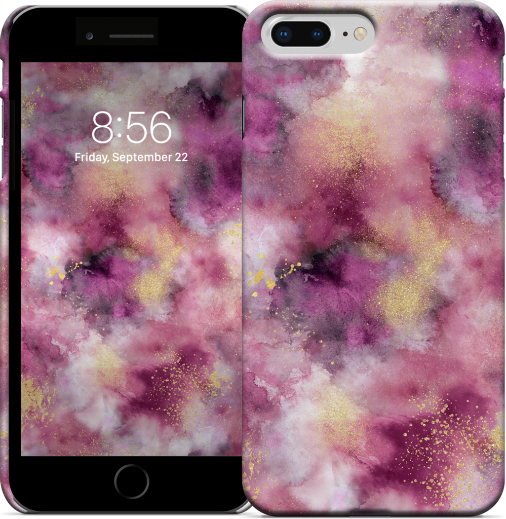 Watercolor Marble Pink Gold iPhone Case