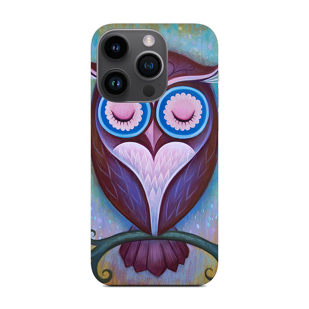 Sleepy Owl iPhone Skin