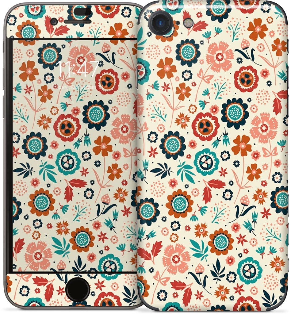 Folk Flowers iPhone Skin