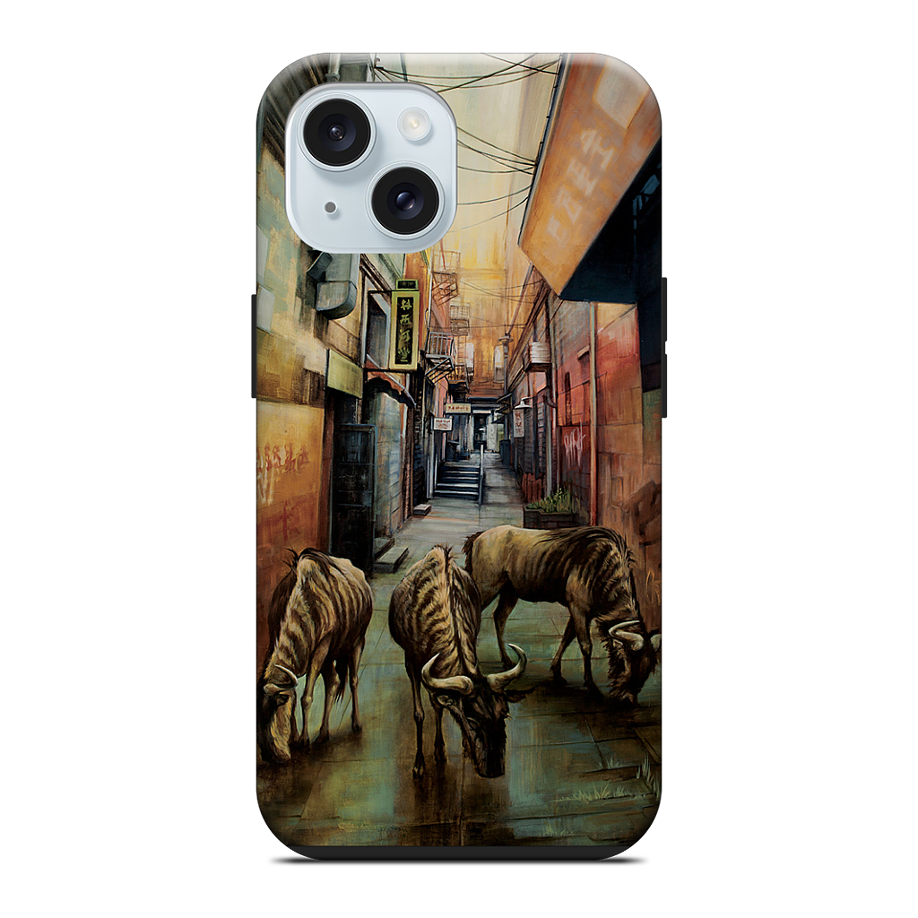 "Street of Three Beasts" -Levinson iPhone Case