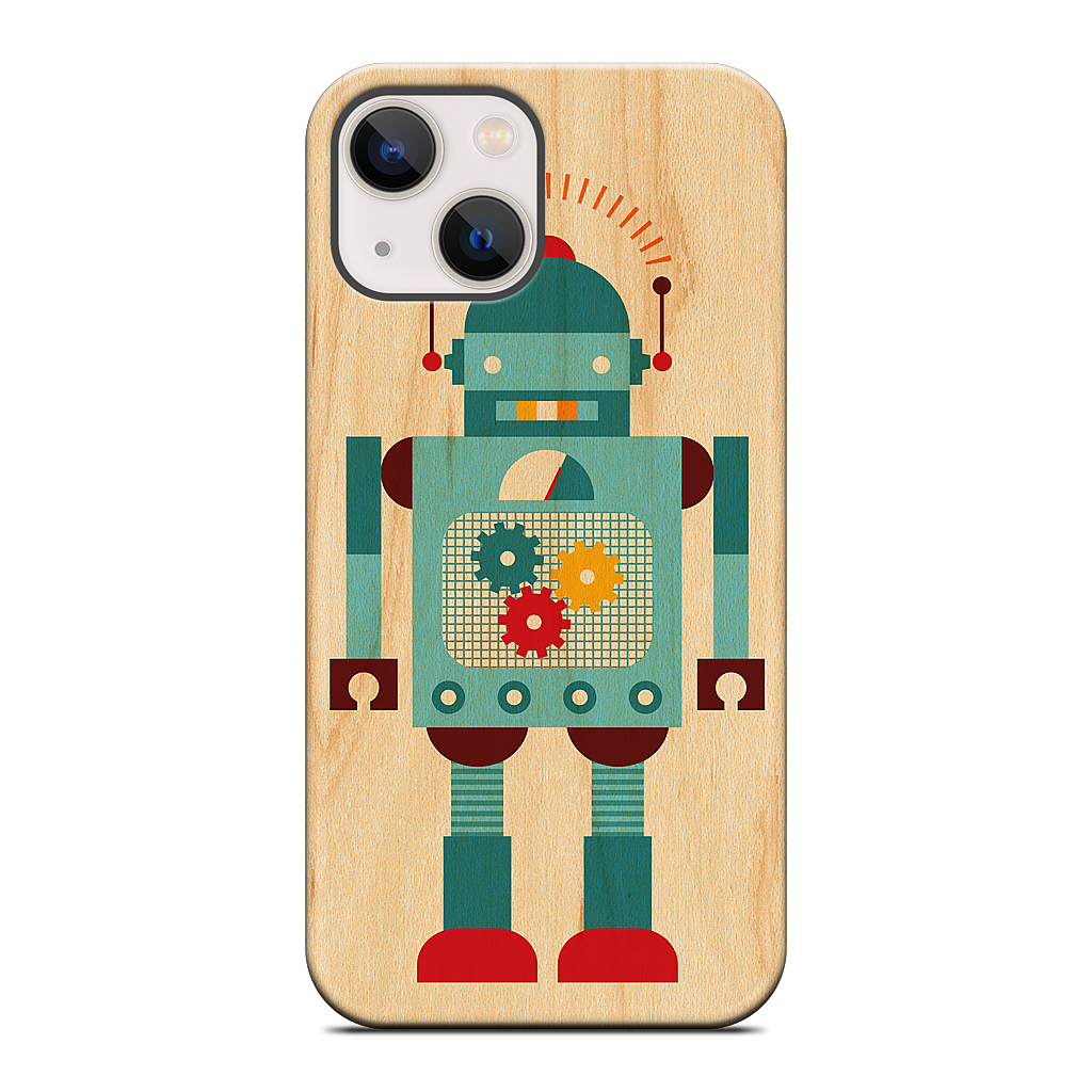 Blue Robot iPhone Case