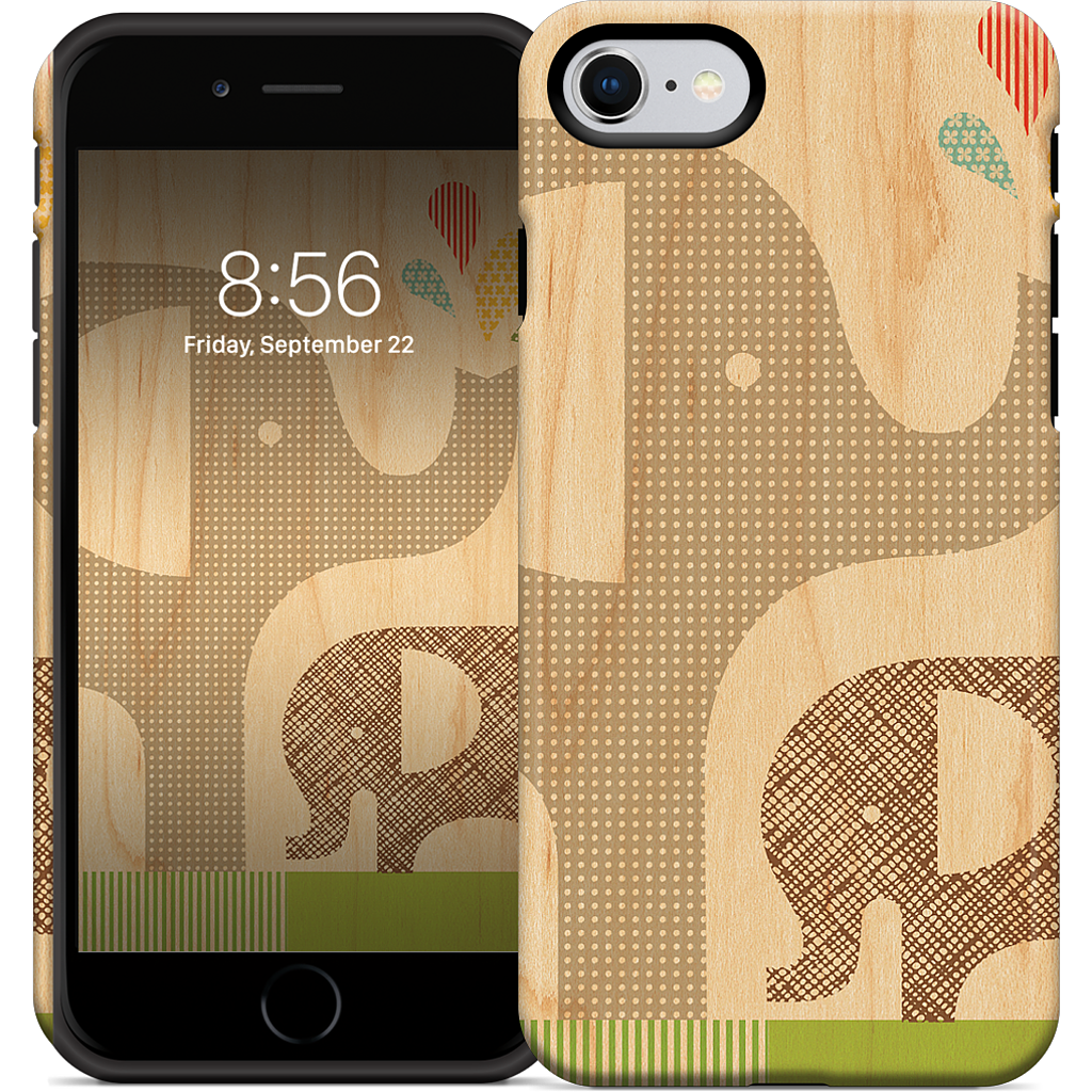 Elephant with Calf iPhone Case