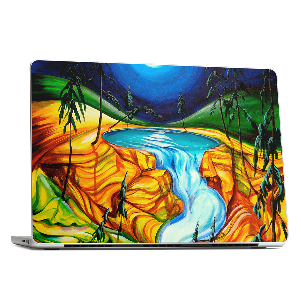 Cup Of Life Athabasca Falls Jasper MacBook Skin