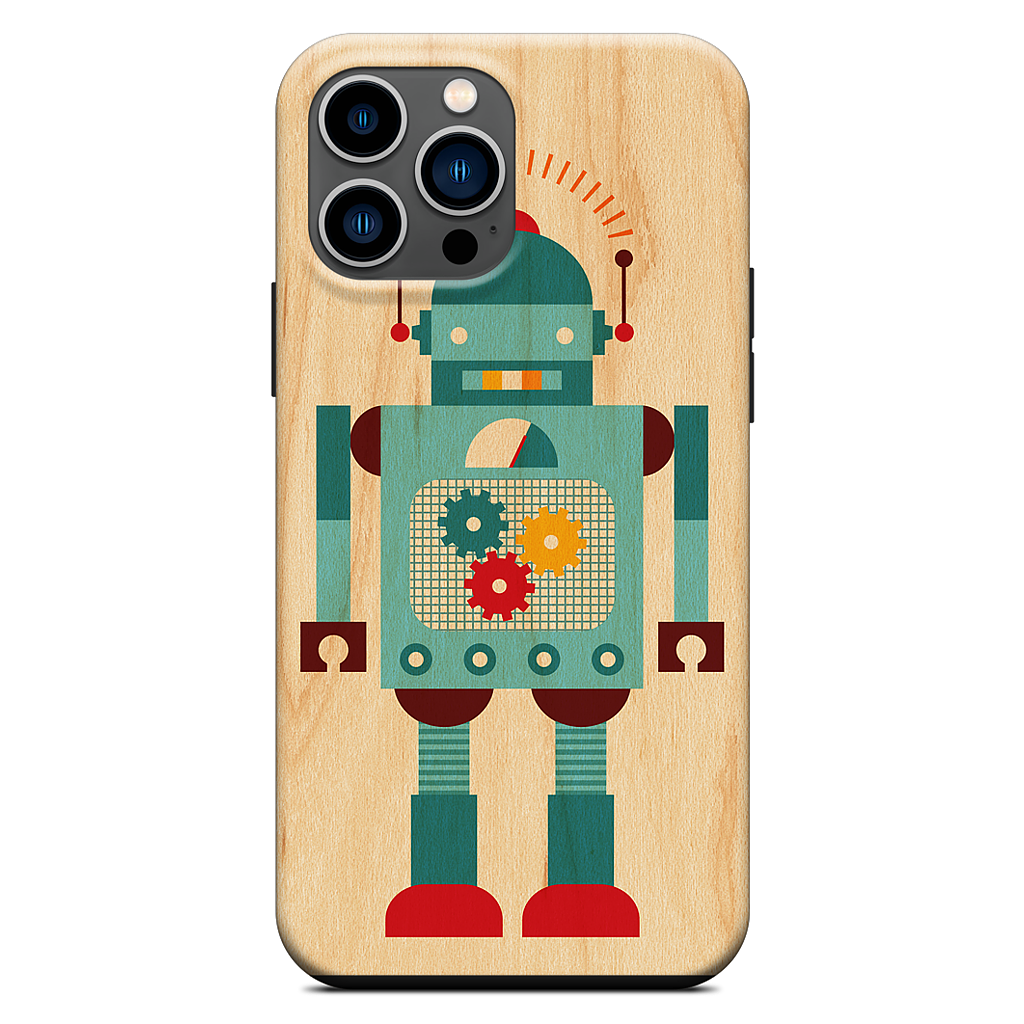 Blue Robot iPhone Case