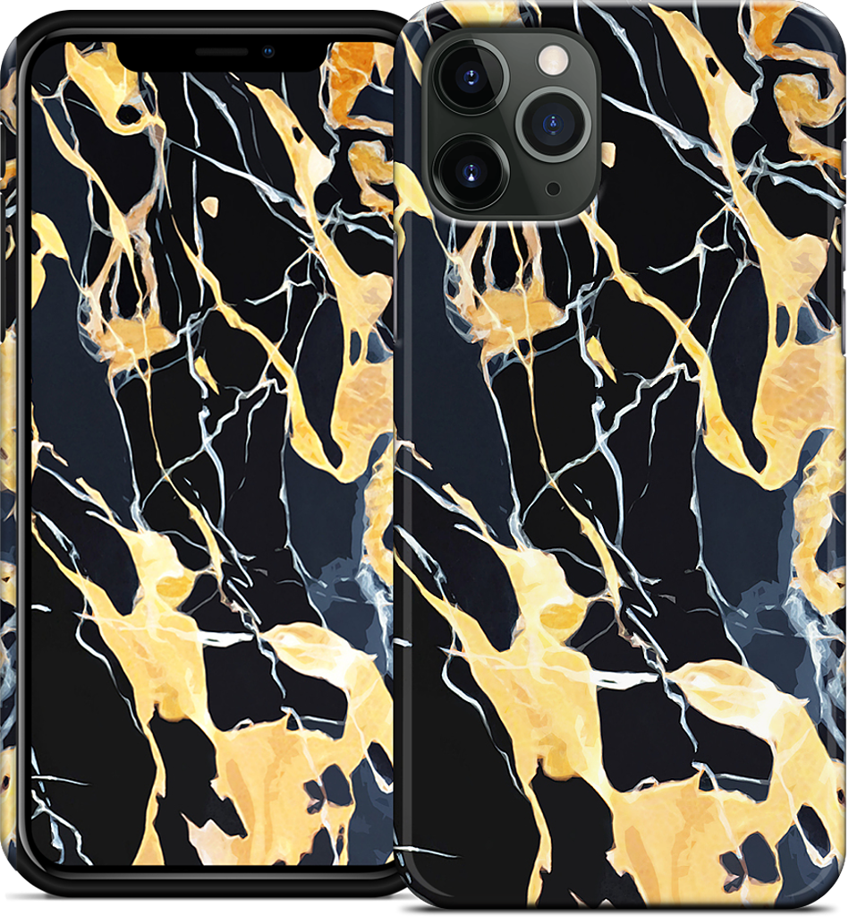 Black Marble iPhone Case