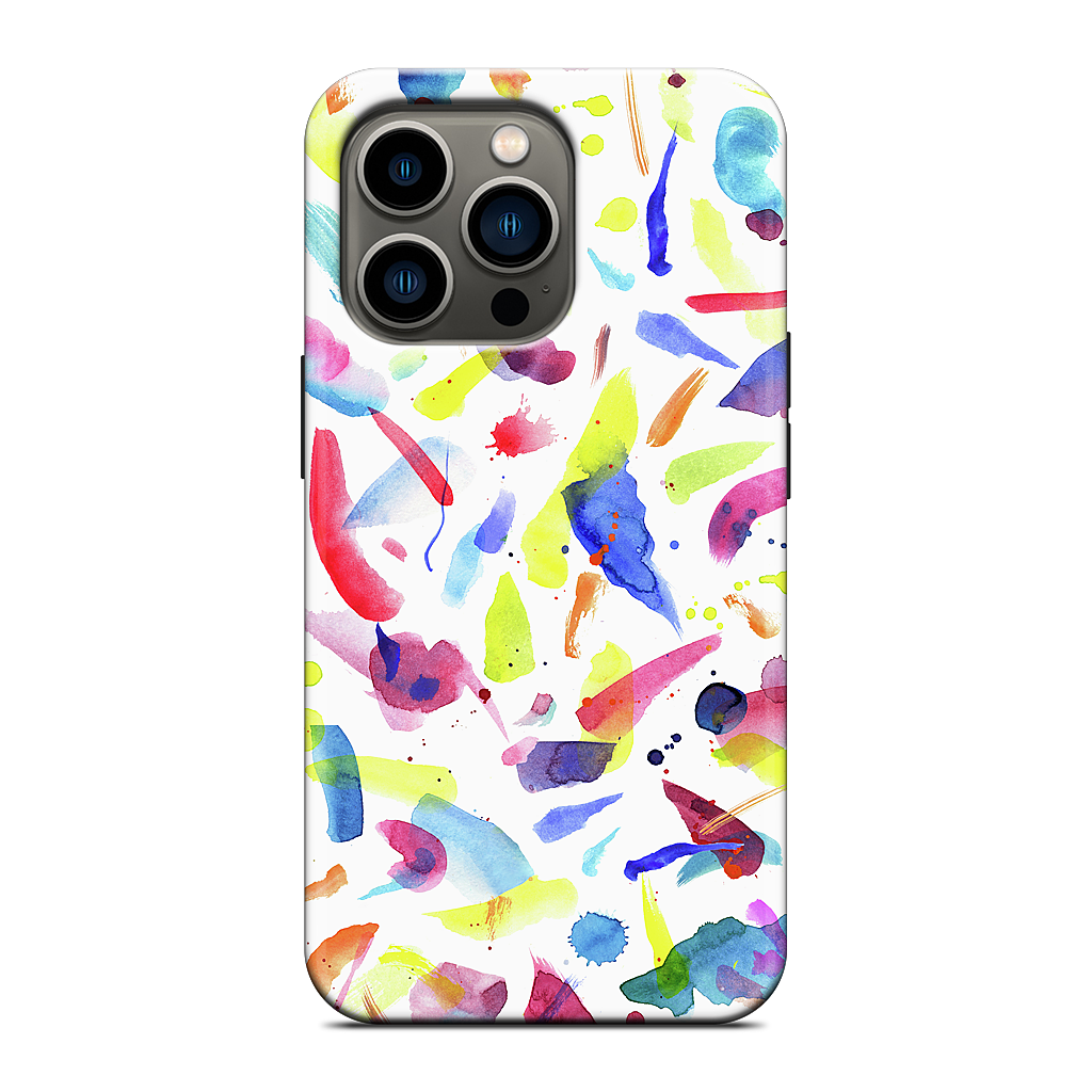 Watercolor Summer Brushstrokes iPhone Case