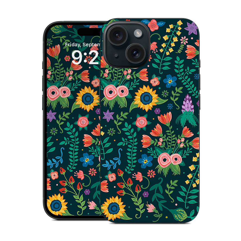 Floral Heart iPhone Skin