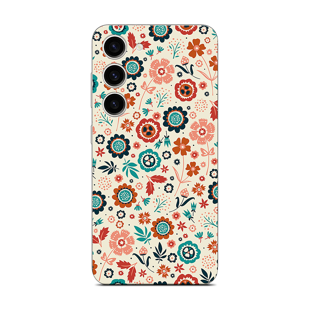 Folk Flowers Samsung Skin