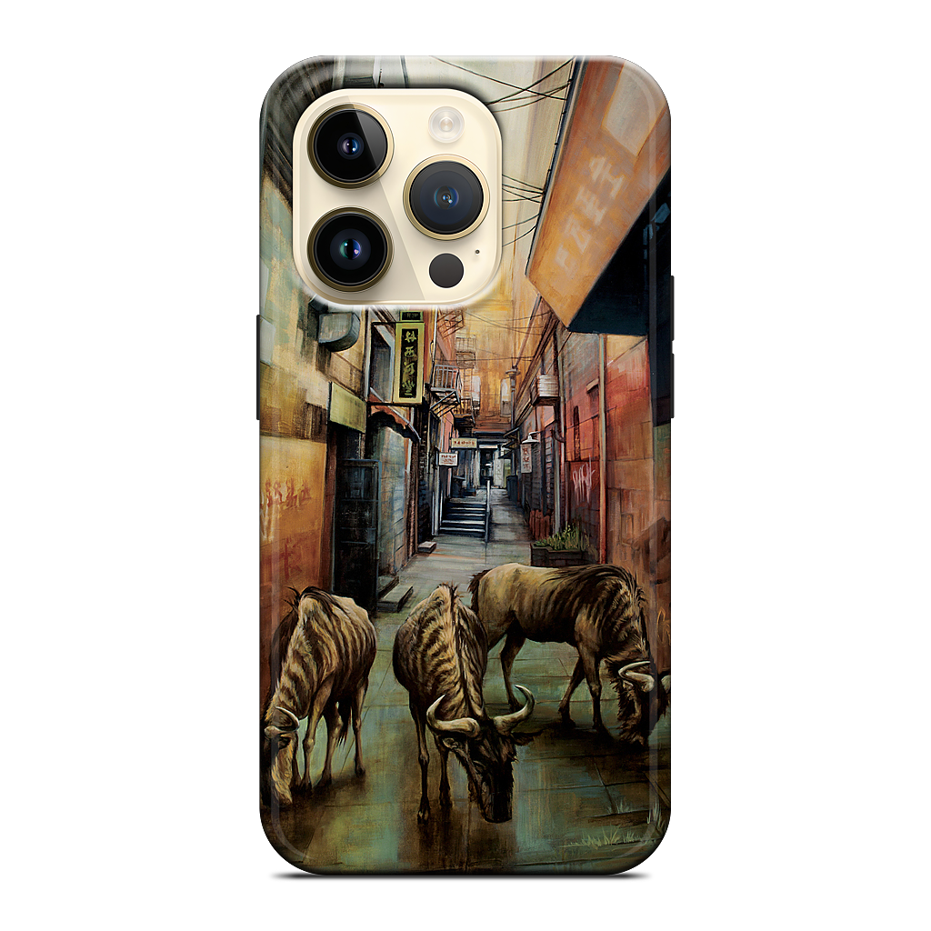 "Street of Three Beasts" -Levinson iPhone Case