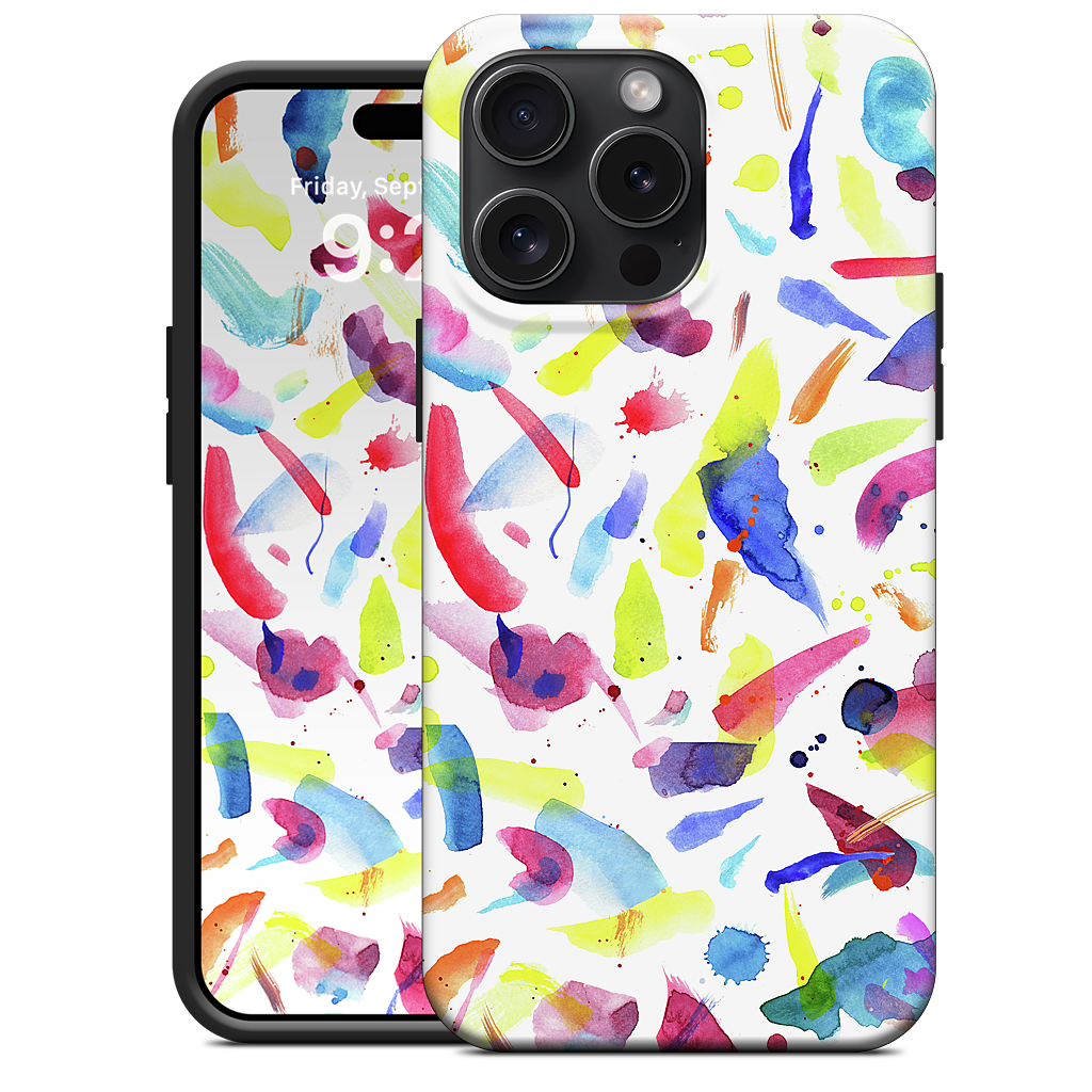 Watercolor Summer Brushstrokes iPhone Case