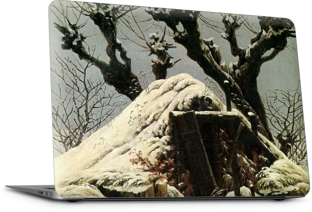 Snowy Cottage MacBook Skin