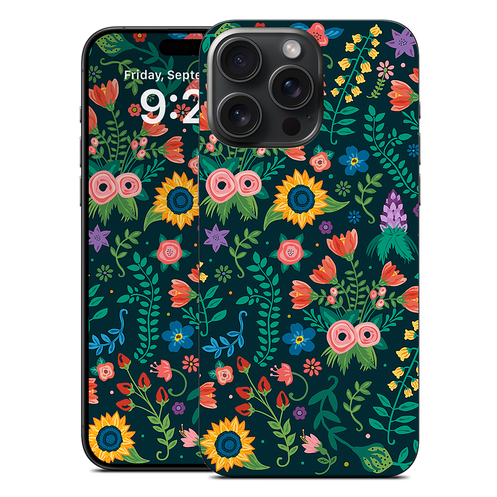 Floral Heart iPhone Skin