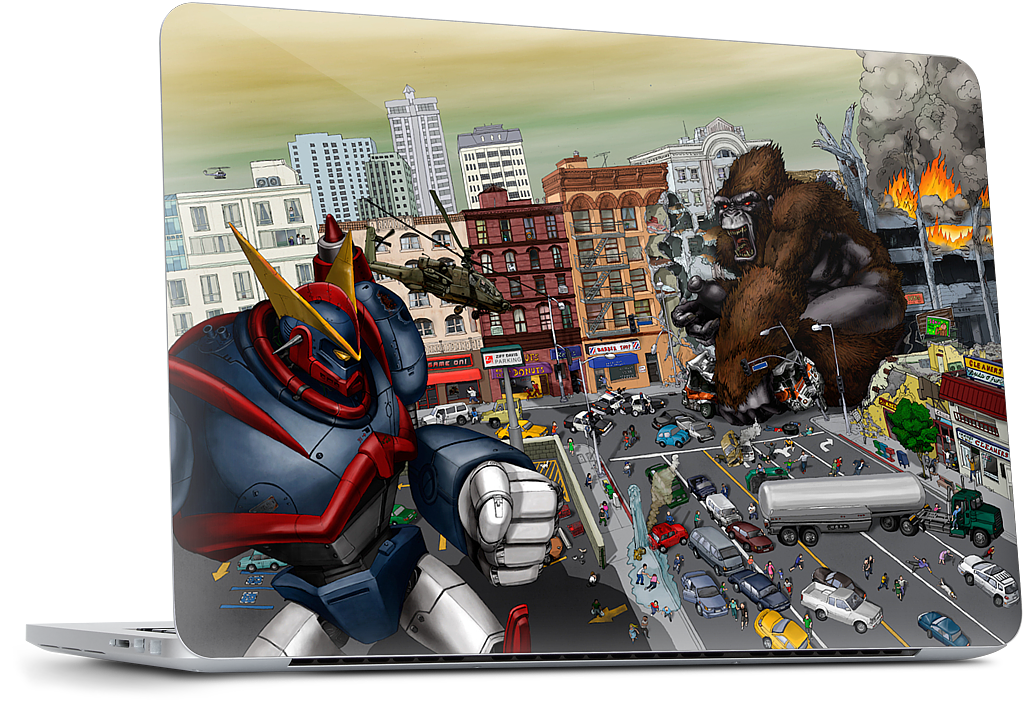 War Of The Monsters MacBook Skin