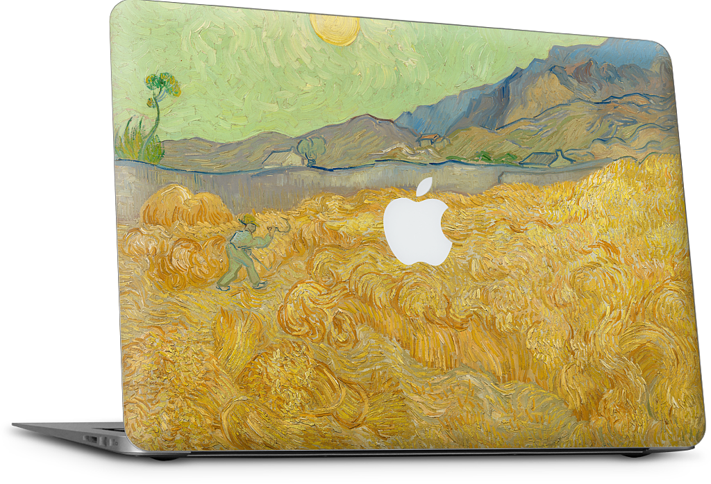 Wheatfield with a Reaper MacBook Skin