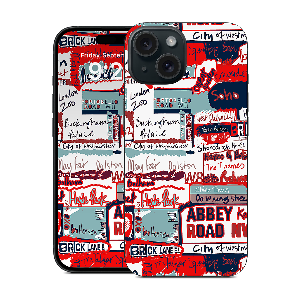 London Words iPhone Skin